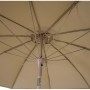 Siena Garden Marktschirm, Ø 270 cm, Taupe, Innenansicht mit Schieber und Aluminiumstreben.