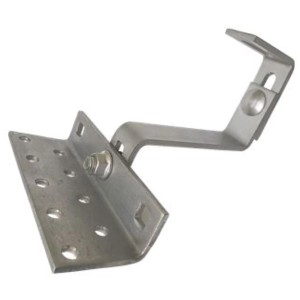 Absaar Solar Dachhaken, 3-fach verstellbar, 8 mm stark, aus Edelstahl für Solaranlagen.