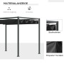 Furnicato Pergola 3x2m: Gartenpavillon mit verstellbarem Dach und UV-Schutz.