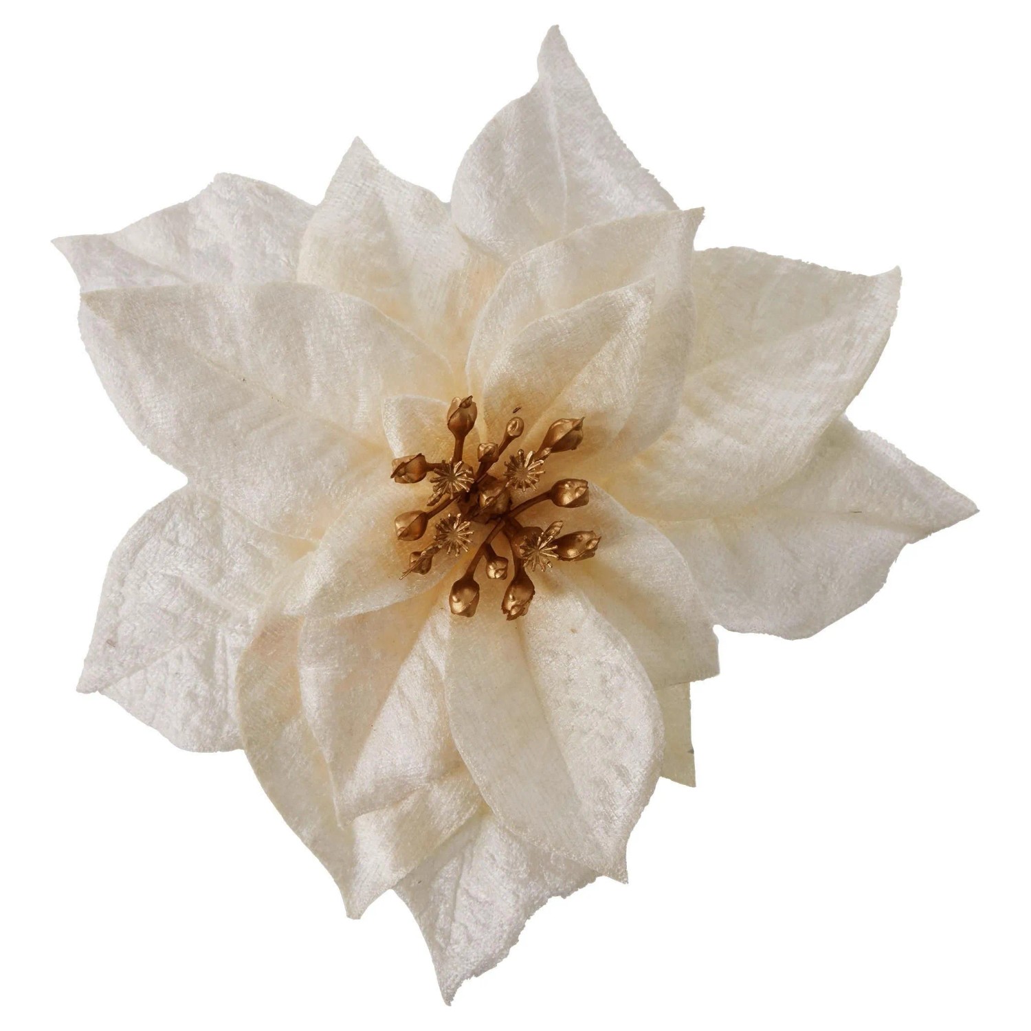 Modern Living Dekoblume Poinsetienblüte I Creme
