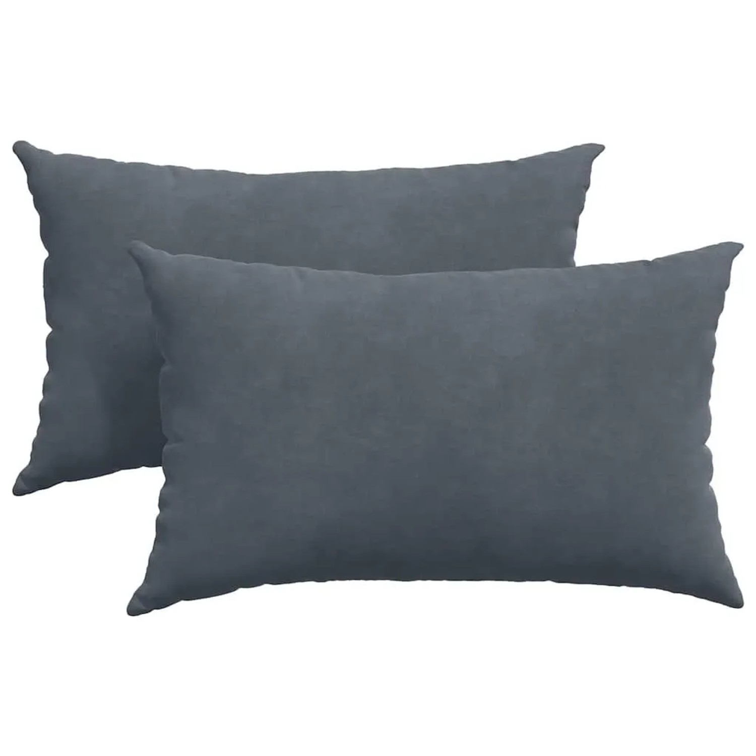 vidaXL Sofakissen 2 Stück Dunkelgrau 50 x 30 cm Cordstoff 42013628