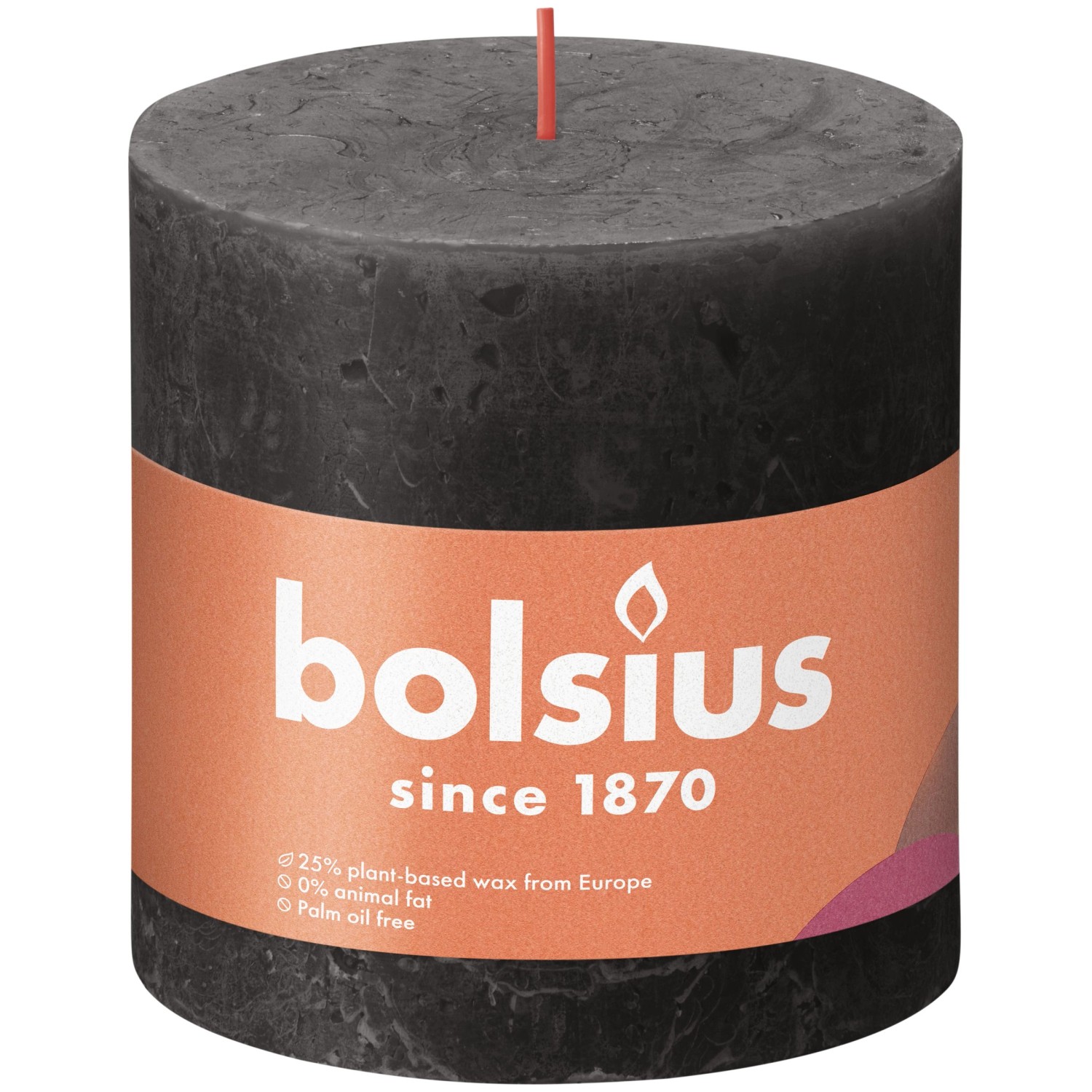 Bolsius Rustik-Kerze Shine 100/100 mm Stürmisches Grau günstig online kaufen