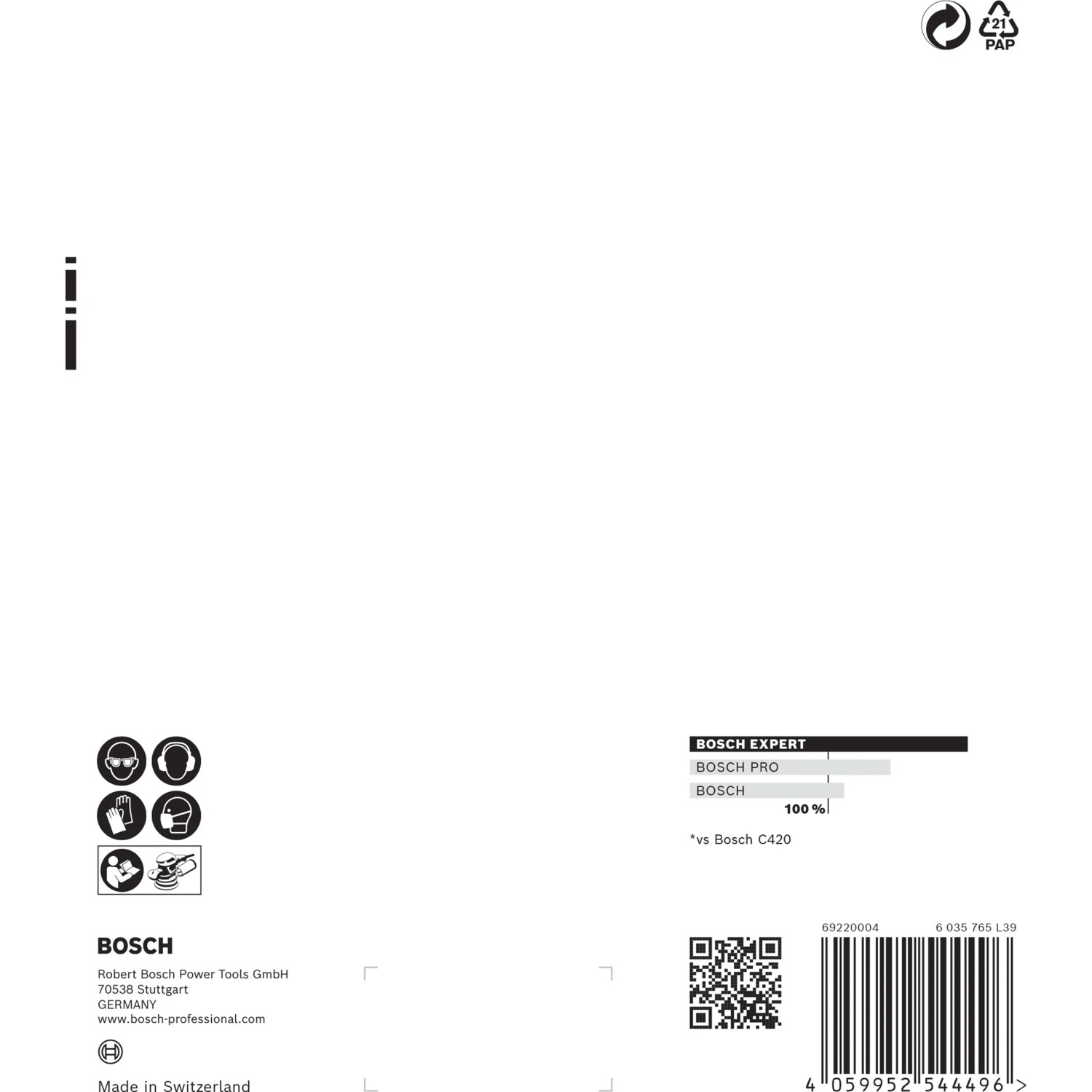 Bosch Expert Schleifblatt C470, Ø 150mm, K60-240, 6-teilig, für Exzenterschleifer.