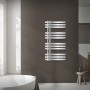 LuxeBath Design Badheizkörper, 500x1000mm, Chrom Paneelheizkörper im modernen Bad.