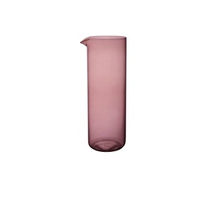 Villeroy & Boch Like Glass Wasserkaraffe 1l in Grape. Zylindrischer Saftkrug aus violettem Glas mit Ausgießer.