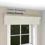 Beiges Deco-Raum Tageslicht-Rollo Basic GL 50x150cm, Deckenmontage mit Bohren. Für Sichtschutz.