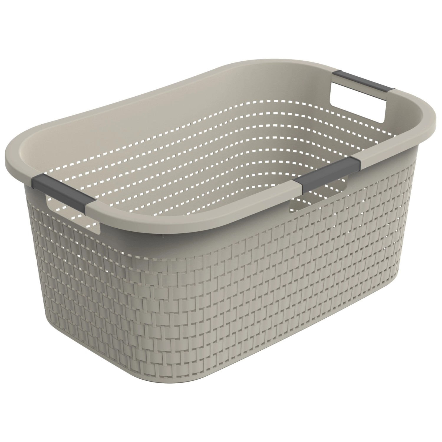 Thumbnail - Rotho Wäschekorb Country 40, Cappuccino