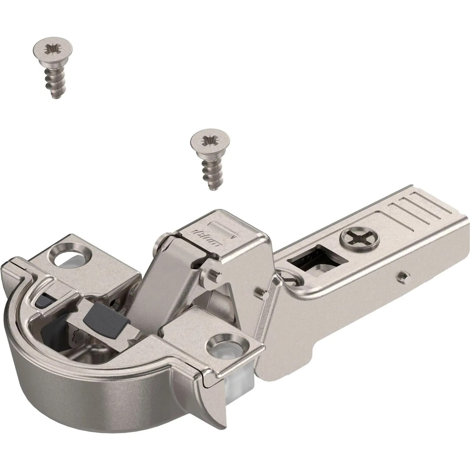 Blum Alurahmenscharnier Clip Top Blumotion 95 Grad 18 mm Gekröpft mit Feder Schrauben