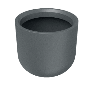 Prosperplast Blumentopf Molta Round High Ø 60 cm x 55 cm Granit