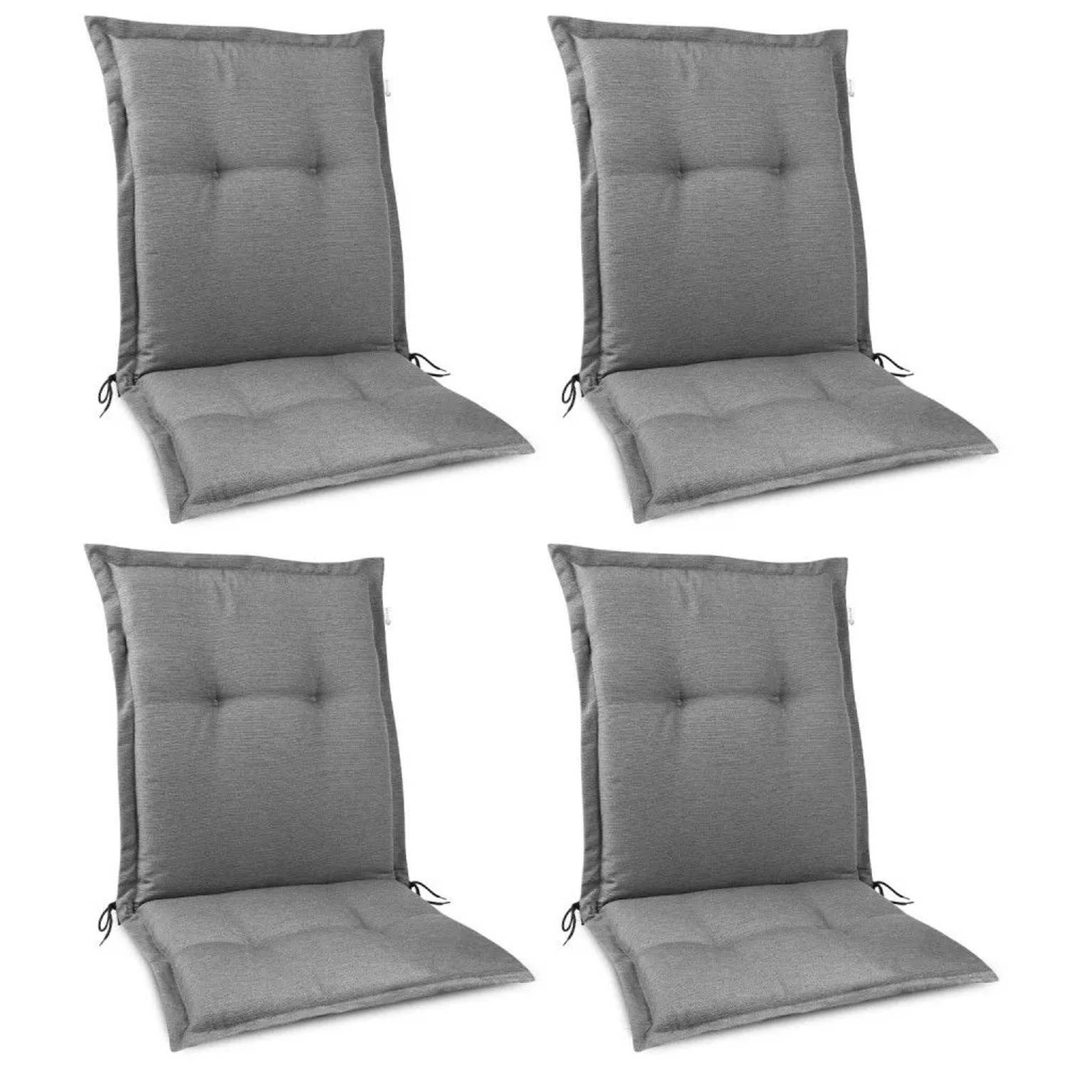 Beautissu HighLux NL Niederlehner 105x50x7cm Hellgrau 4tlg