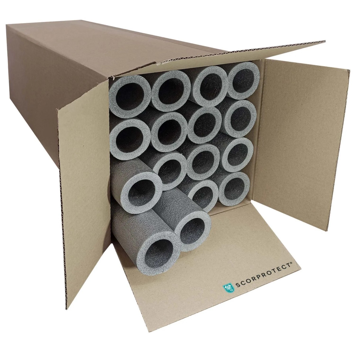 Scorprotect Karton Graue PE Rohrisolierung Angeschlitzt 42 X 13 X 1 Meter günstig online kaufen