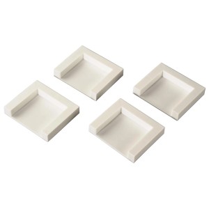 Xavax Trocknerfixierplatten, 4er-Set, aus Kunststoff, zur sicheren Montage des Trockners auf der Waschmaschine.