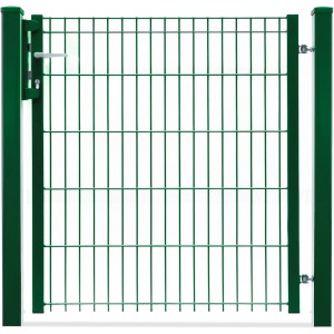 Grünes Gartentor-Set Michl Vario light, Höhe 100 cm, mit Rahmen und Griff.