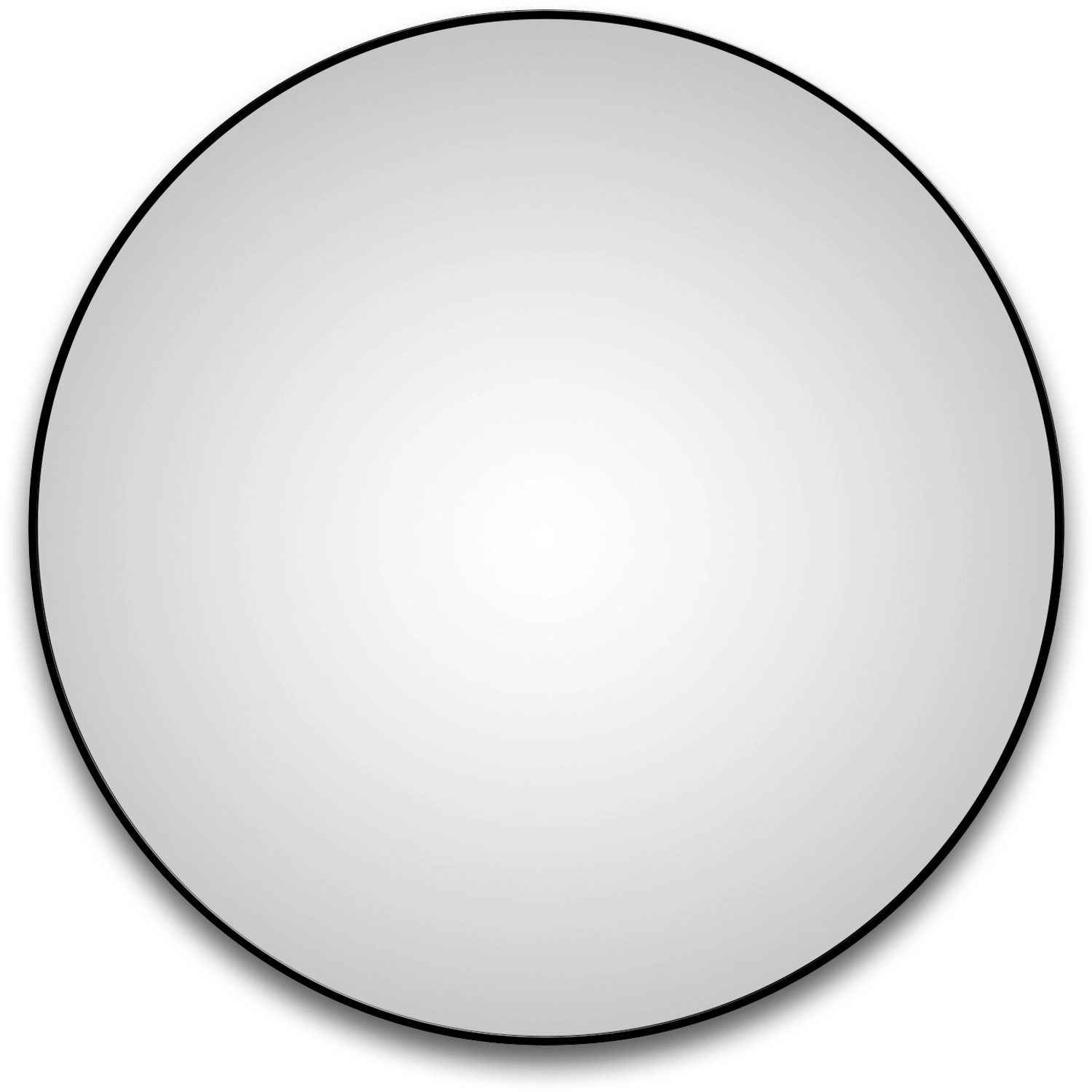 DSK Design LED-Lichtspiegel Silver Globo Ø 120 cm Schwarz Matt Rund