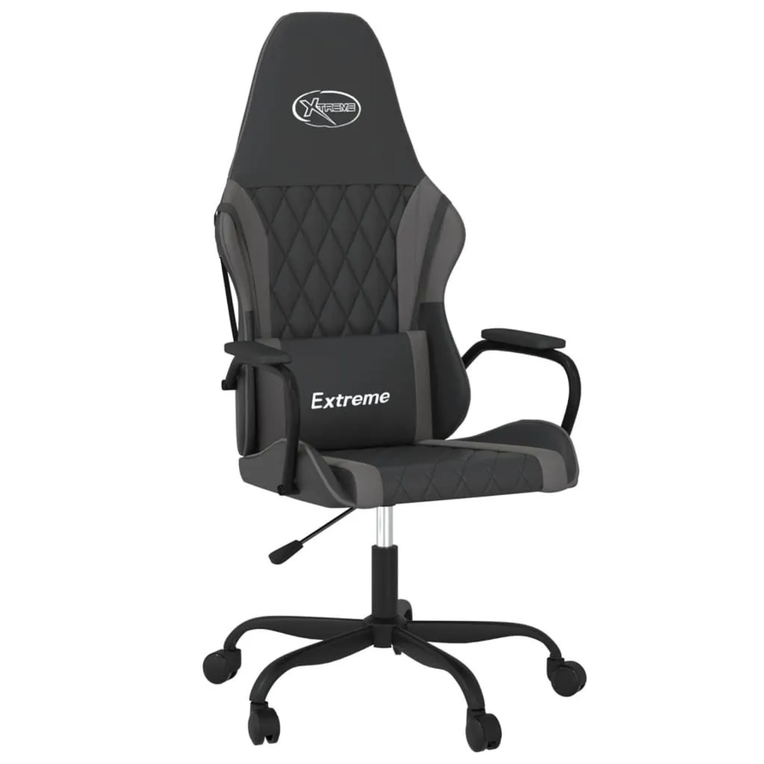 vidaXL Gaming-Stuhl mit Massagefunktion Schwarz und Grau Kunstleder 345537 günstig online kaufen