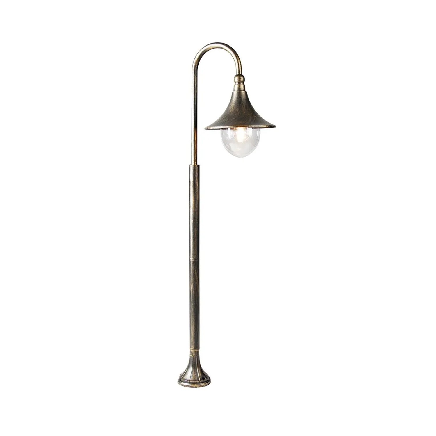 QAZQA Smart Outdoor Laterne AntikGold 125 cm IP44 inkl  WiFi A60 Daphne