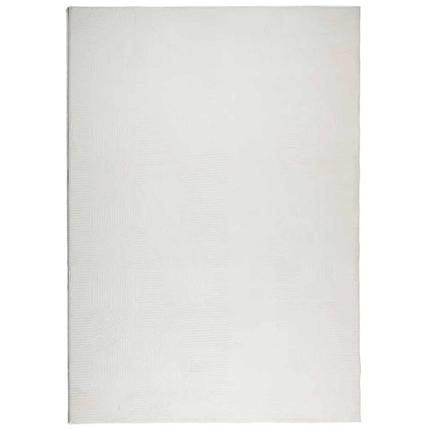vidaXL Teppich IZA Kurzflor Skandinavischer Look Creme 120x170 cm 375440 günstig online kaufen