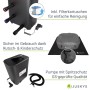 Juskys SpaLuxe Aufblasbarer Whirlpool: Filterkartuschen, Pumpe, Abdeckung mit Rutsch- & Kinderschutz.