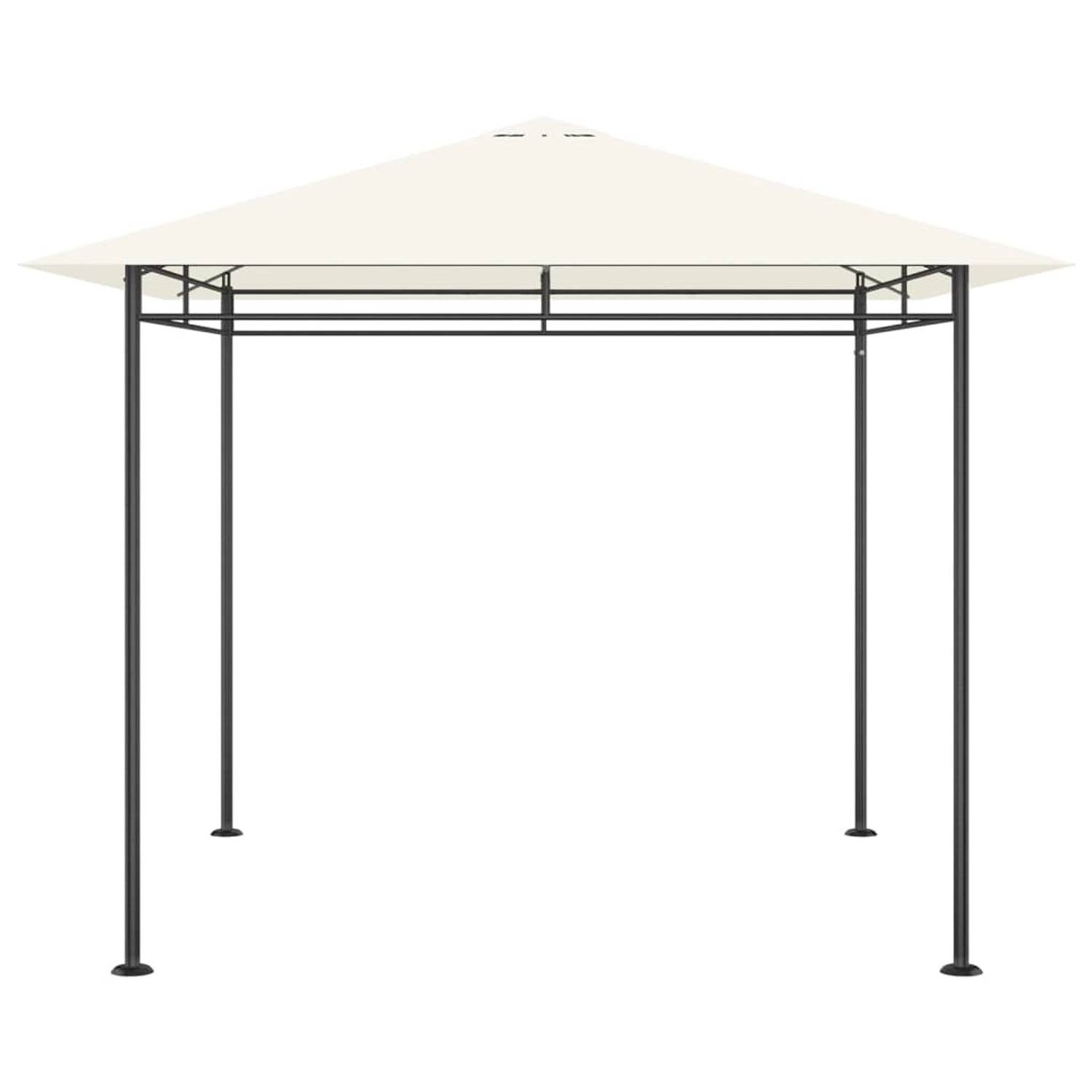 vidaXL Pavillon 3x3x2,7 m Creme 180 g/m2