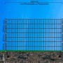 Moosgrüne Doppelstabmatte 6/5/6 mm, 250x143 cm, für Gartenzäune. Robuste Zaunmatte für die Grundstückseinfriedung.
