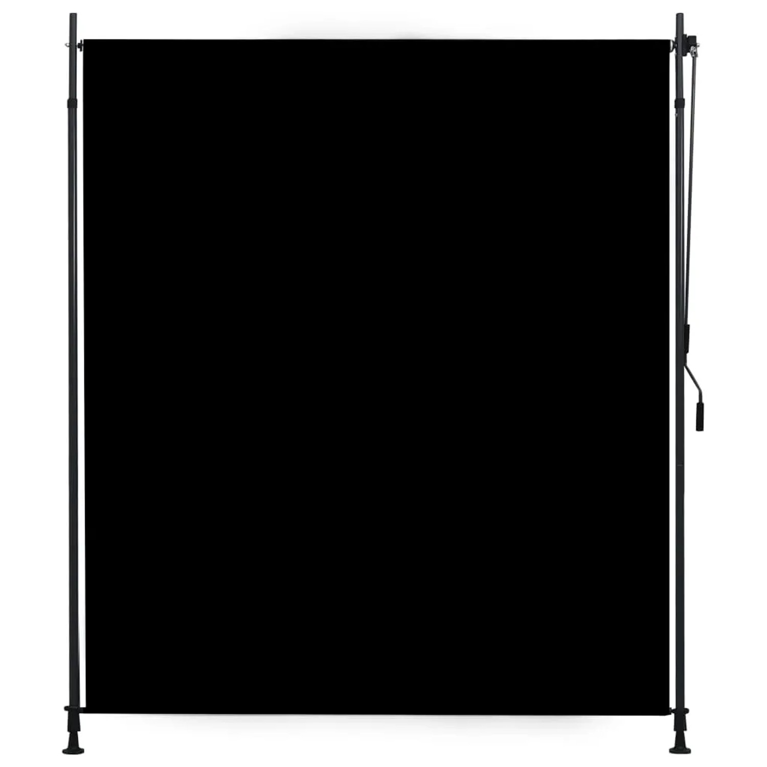 Anthrazitfarbenes vidaXL Außenrollo 200x270 cm mit Handkurbel für Balkon & Terrasse.