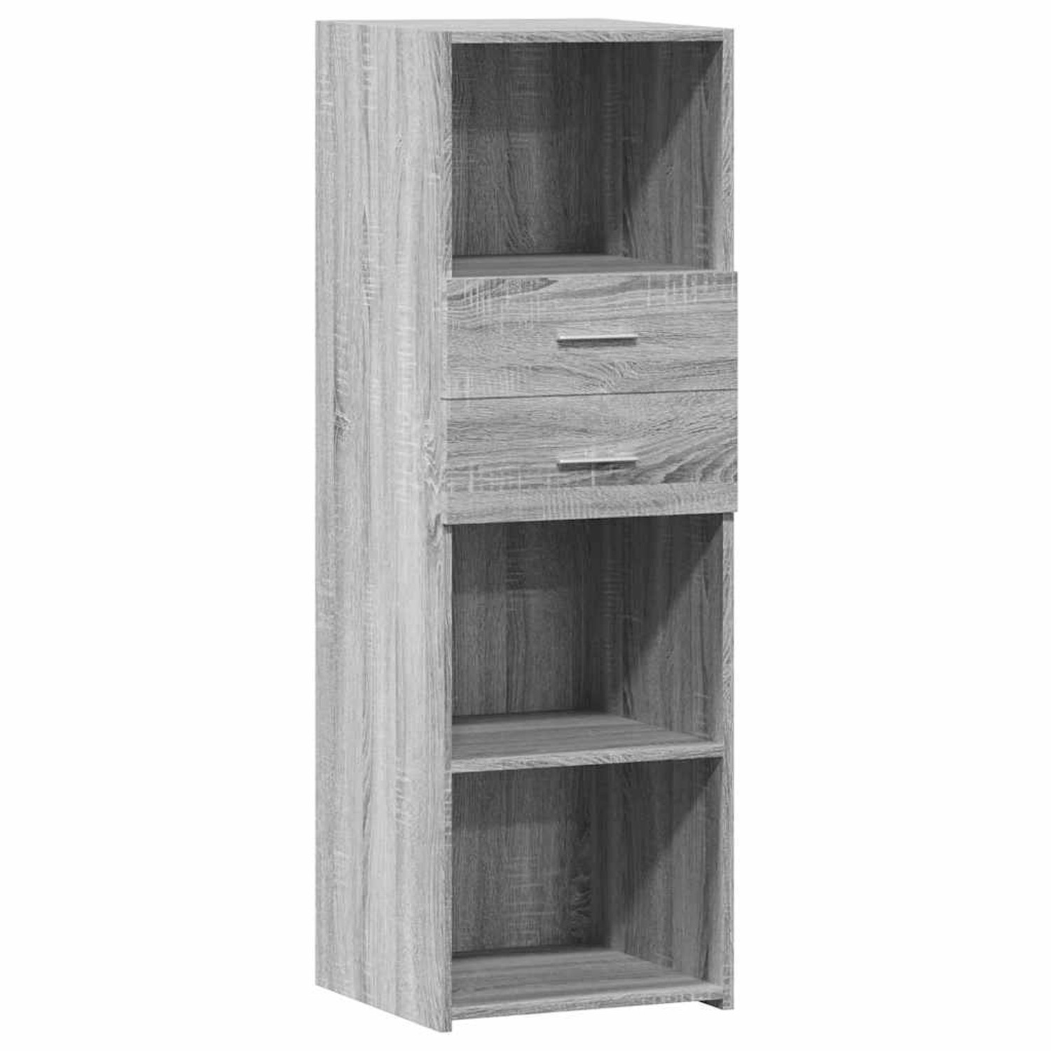 vidaXL Highboard Grau Sonoma 40x42,5x124 cm Holzwerkstoff 846164 günstig online kaufen