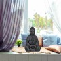 Relaxdays Buddha Figur Polyresin Dunkelgrau Wetterfest Frostsicher 50 cm x 30 cm x 25 cm 4 kg_2