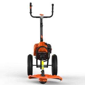 FUXTEC Benzin Motorsense mit Rädern FX-FSR162 62ccm 2-Takt Motor Leistungsstark mit 2,6kW Auf Rädern für Komfortables Arbeiten