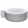 Bestway Lay-Z-Spa St. Lucia AirJet, aufblasbarer grauer Whirlpool mit Pumpe und rundem Design.