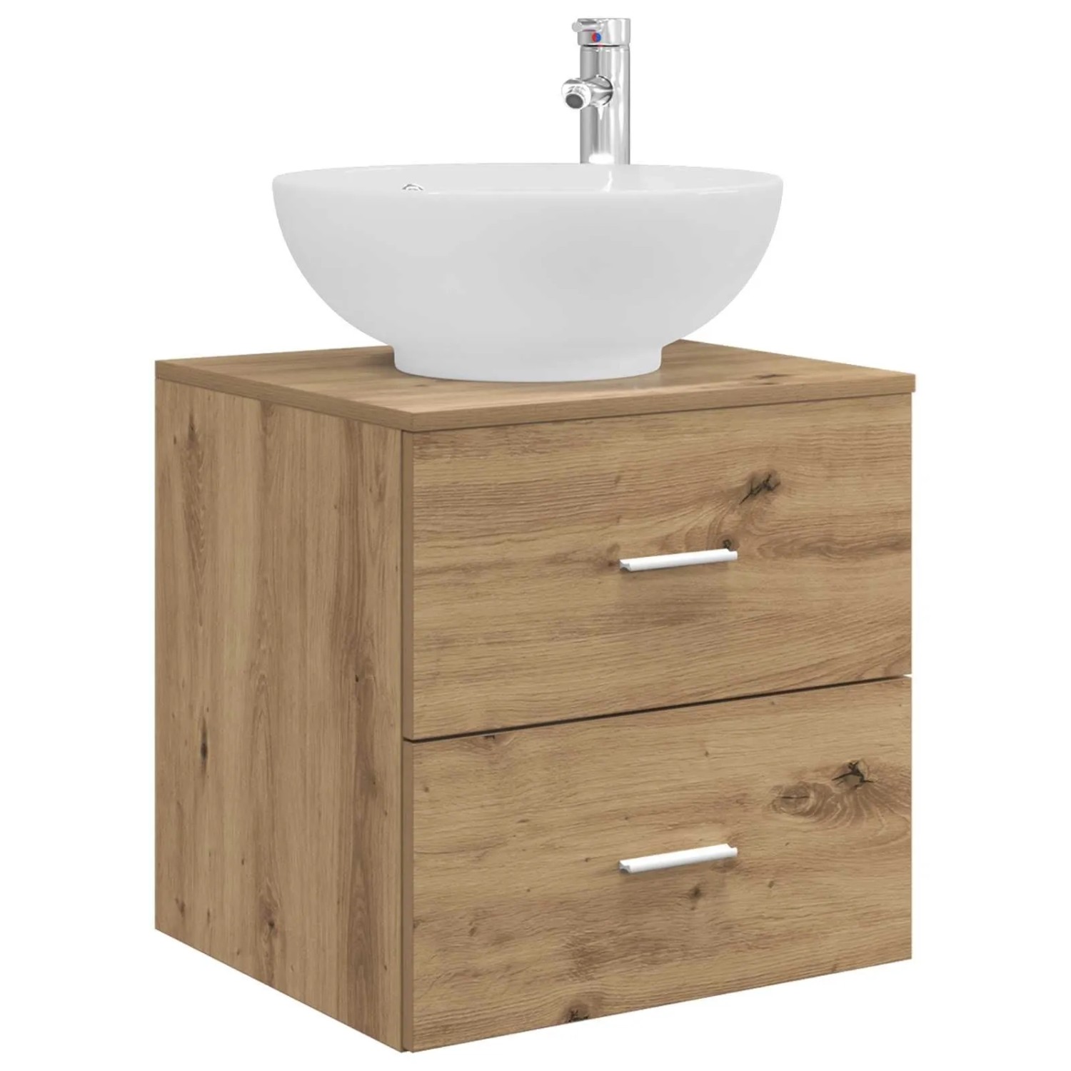 vidaXL Wandmontierte Waschtisch Artisan-Eiche 49,5 x 44,5 x 66,5 cm 890309