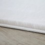 Detailaufnahme: Ayyildiz Kurzflorteppich Pouffy, creme, Ø 120 cm. Weicher Flor, moderne Optik.