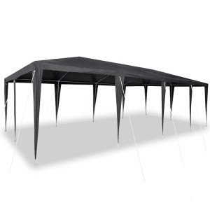 vidaXL Party-Zelt Anthrazit 800 x 400 x 266 cm Polyethylen und Stahl 42003439