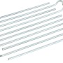 Zeltheringe, verzinkt, 240 mm, 10 Stück, mit Haken für Campingzelt oder Sonnenschutz.