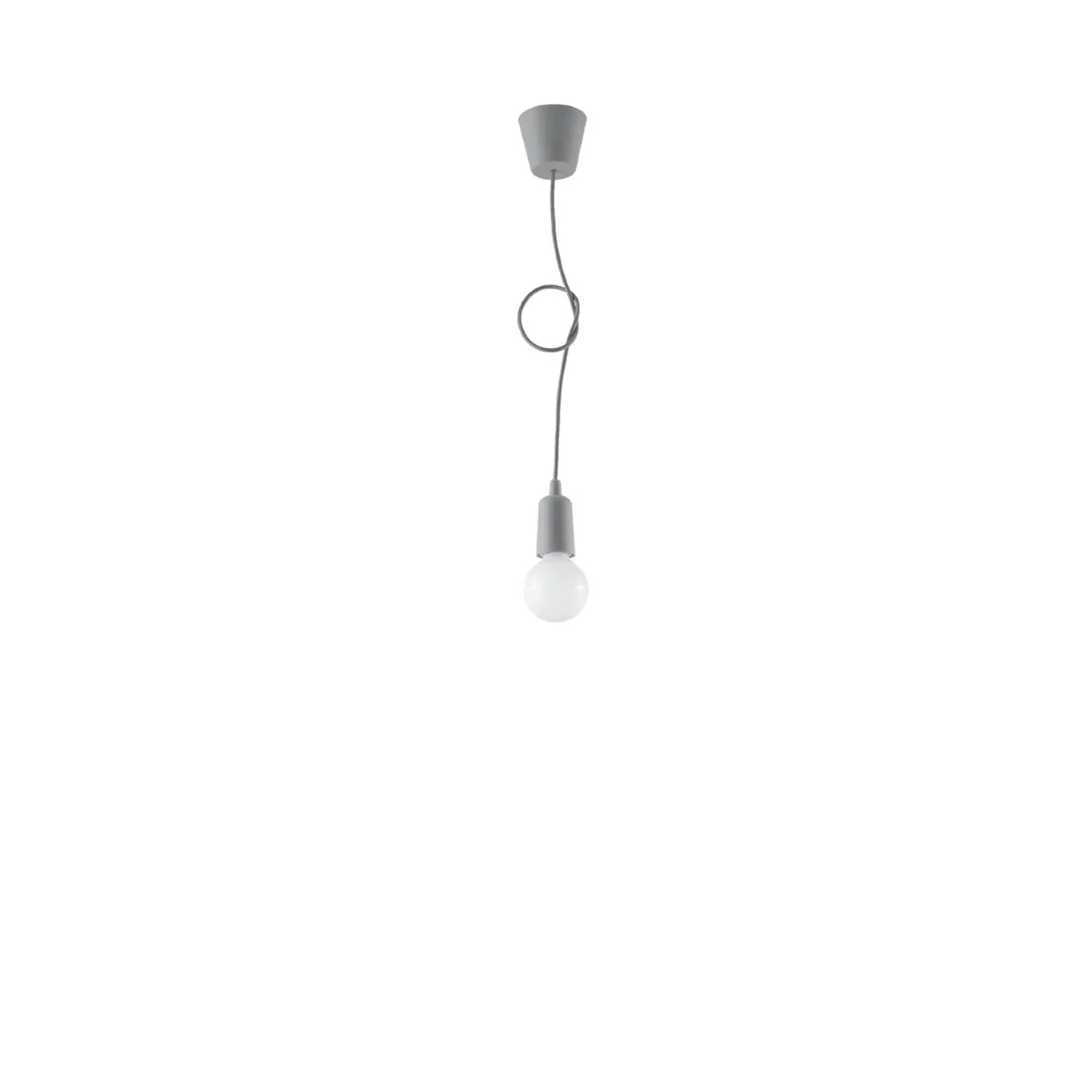 Graue Hängeleuchte Diego 1 von Sollux Lighting für Lampen & Leuchten.