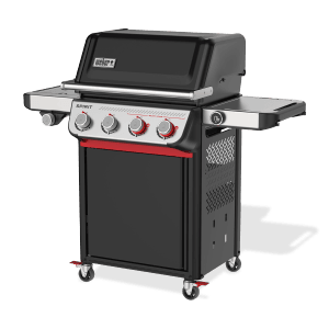 Weber Gasgrill EP-435 GBS Spirit 2025 mit 4 Brennern, Seitenbrenner und digitalem Thermometer.