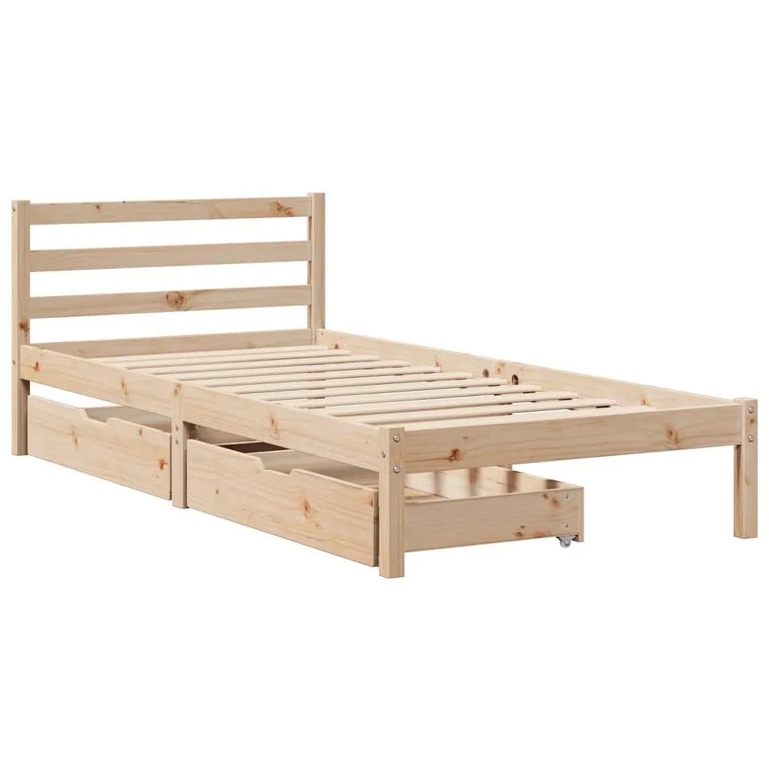 vidaXL Massivholzbett ohne Matratze 75x190 cm Kiefernholz 3301524 günstig online kaufen