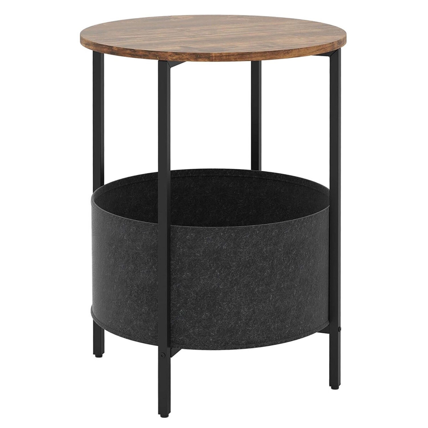 Costway Beistelltisch Rund Kleiner Tisch Nachttisch Modern Braun günstig online kaufen