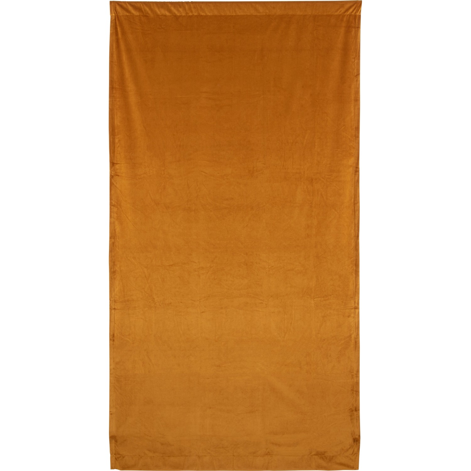 OBI Vorhang Mustard, 2er-Set, 135x250 cm, mit Tunnelzug. Lichtundurchlässiger Fenstervorhang in Senfgelb.