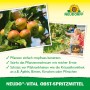Neudorff Neudo-Vital Obst-Spritzmittel: Äpfel am Baum und Familie bei der Ernte.