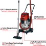 Einhell Akku-Nass-Trockensauger TE-VC 36/30 Li-Solo mit Edelstahlbehälter und Zubehör.