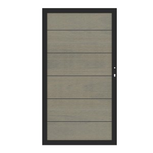 Tor System WPC Platinum XL 98 x 180 cm Taupe-Grau/Anthrazit