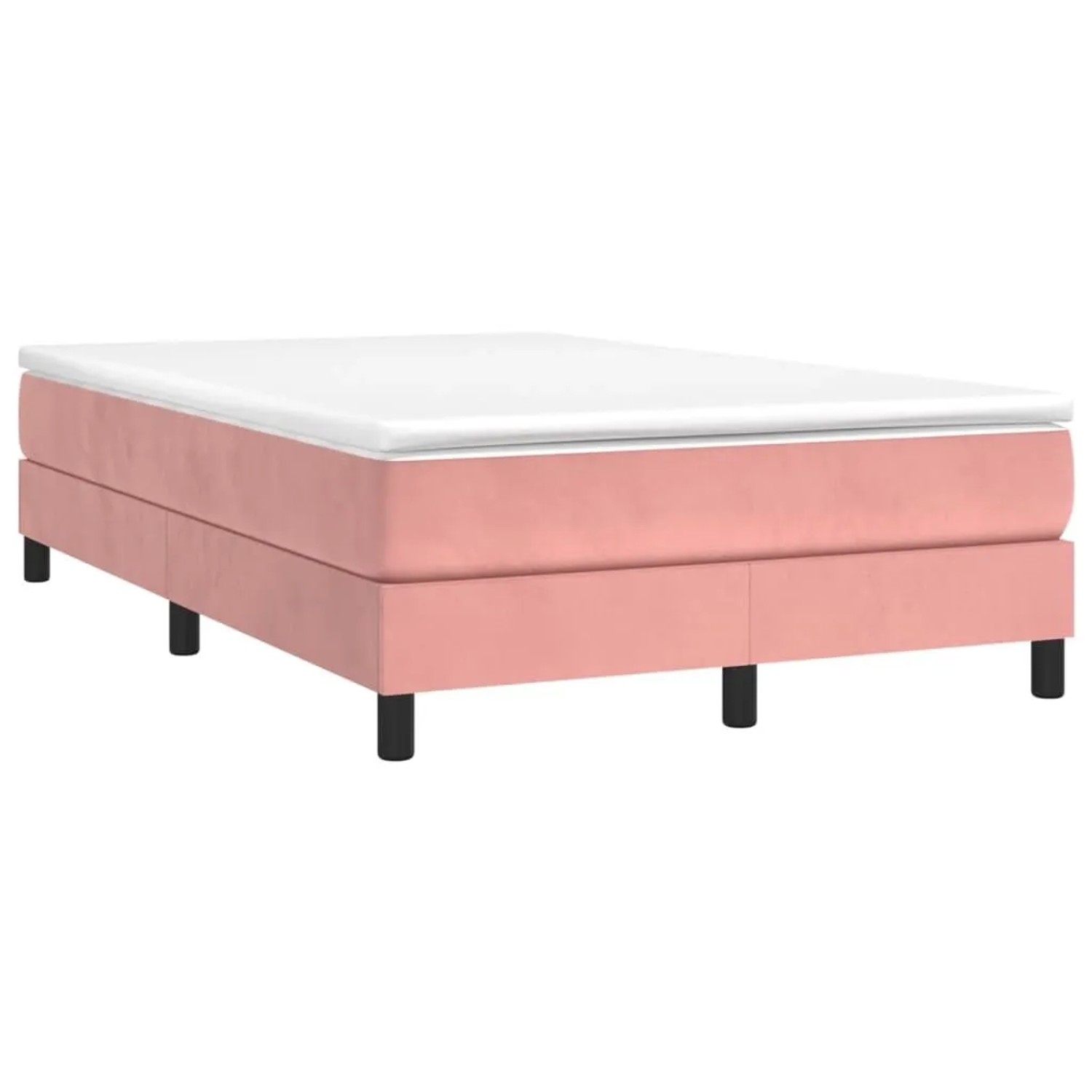 vidaXL Boxspringbett mit Matratze Rosa 120x200 cm Samt 3144326 günstig online kaufen