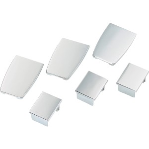 Abdeckkappen Set für Duschkabine Caldaro, verchromt, Zubehör für Duschen.