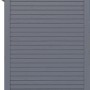 Detailansicht: Anthrazitfarbener Bertilo Gartenschrank Box Bike aus FSC®-Holz mit Rhombusprofil.