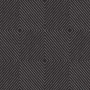 Vliestapete mit geometrischem Glanzmuster in Schwarz und Silber. Dekorative Tapete mit Struktur.
