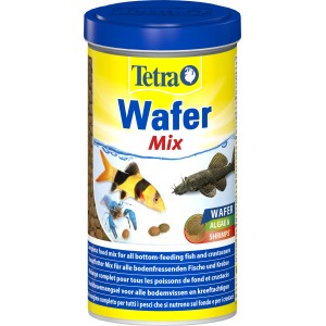 Tetra Wafer Mix 1 l: Fischfutter-Granulat für Bodenfische und Krebse mit Algen und Shrimps.