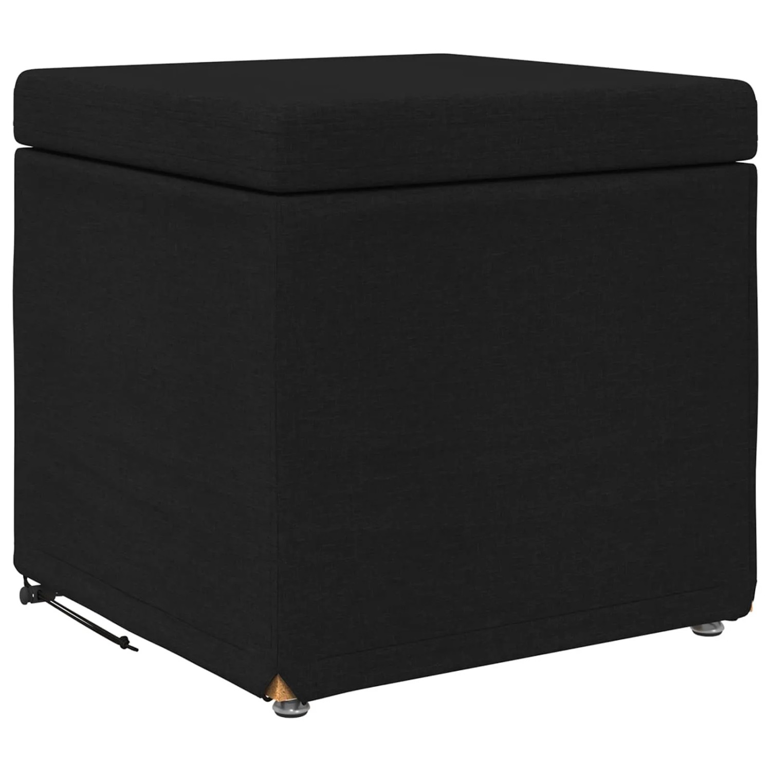 vidaXL Hocker Schwarz 41 x 41 x 40 cm Stoff und Pressholz 876745