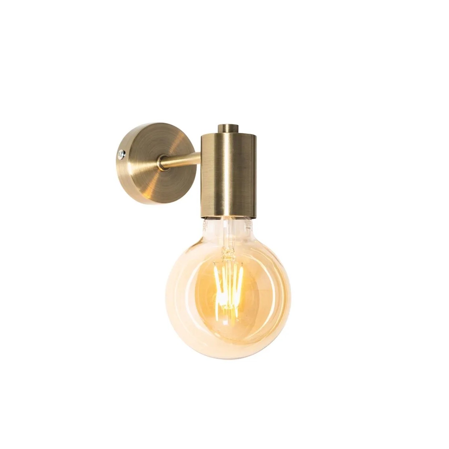 Qazqa Industrielle Wandleuchte Bronze 13cm Facil