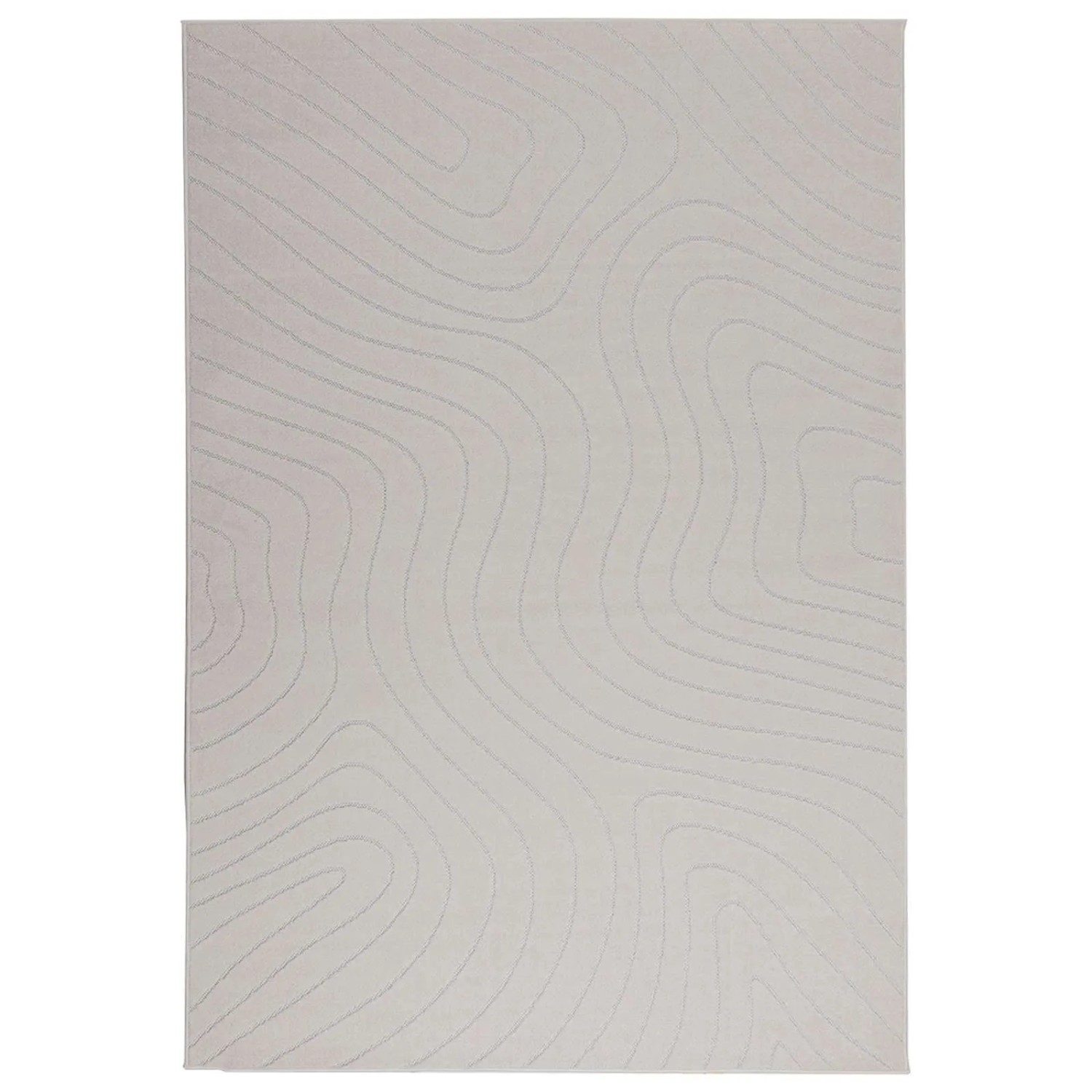 vidaXL Bereichsteppiche PALMERAS Creme 170 x 120 cm Polyester 42022624