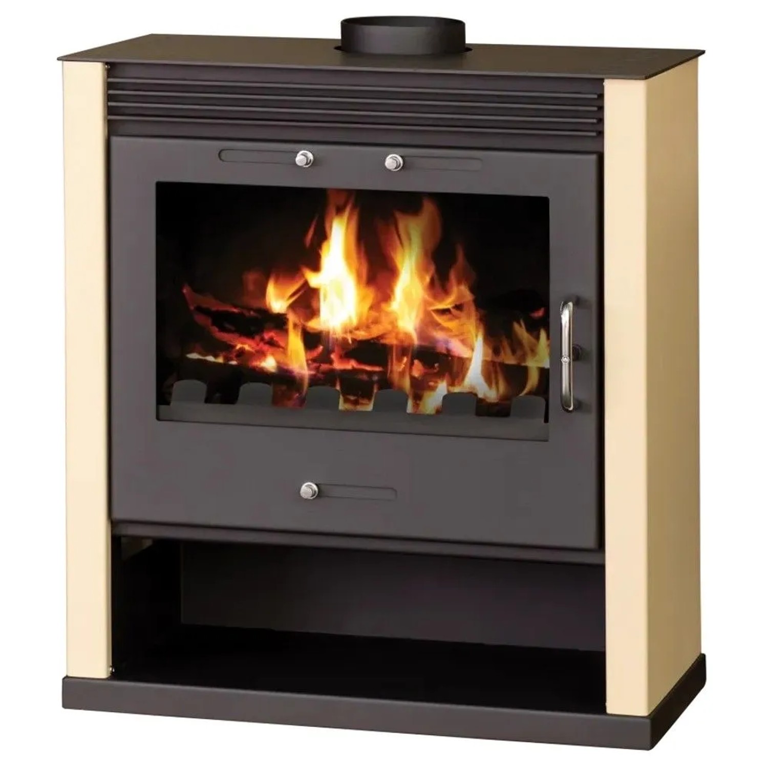 Victoria Kaminofen Rubin Creme mit 11,4 kW
